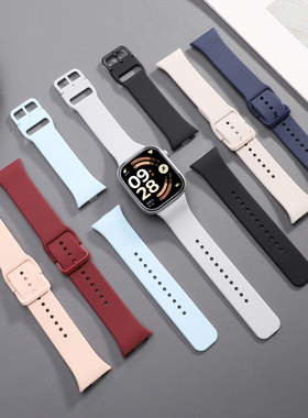 适用于红米watch6手表6/5表带redmiwatch6升级同款液态硅胶腕带小米手表watch4/5智能运动替换带防水防摔男女