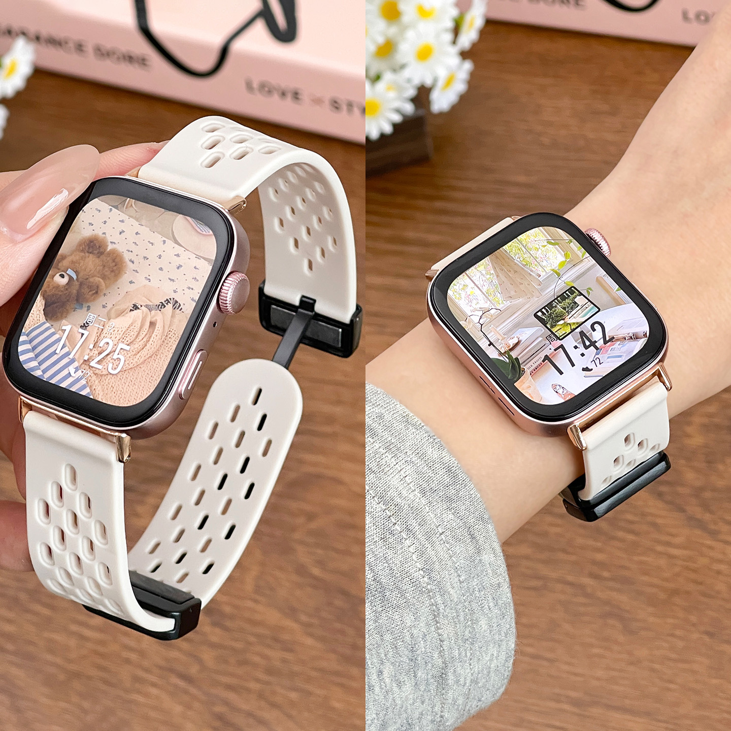 适用于小米手环9pro表带8pro手表腕带红米watch5/6磁吸4硅胶智能Redmi watch5/4运动八九夏透气洞洞高级防水