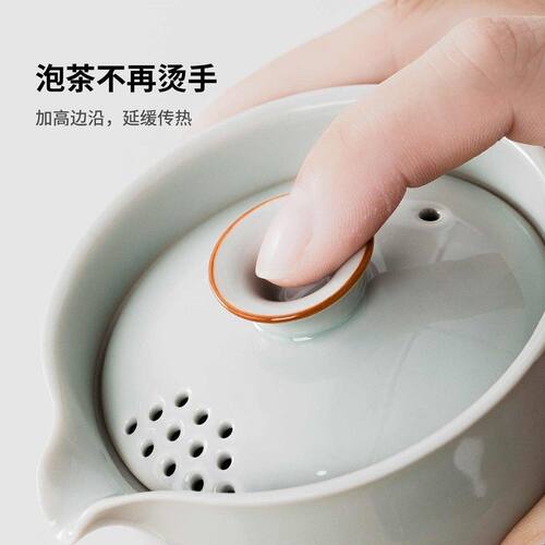 便携式旅行茶具套装女士一壶一杯工位户外露营一人饮泡茶具快客杯
