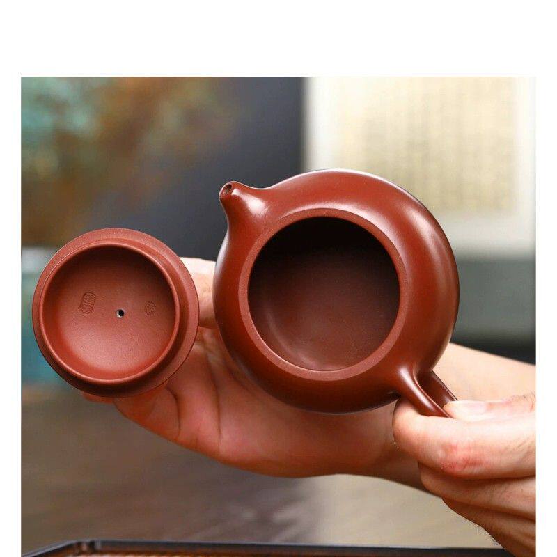 宜兴紫砂壶批发原矿大红袍球孔大容量西施壶功夫茶壶手工茶具中式
