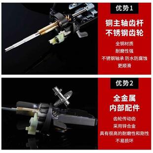 手摇新款海杆轮子钓鱼轮线转盘渔具用品远投轮抛竿轮纺车轮鱼线轮