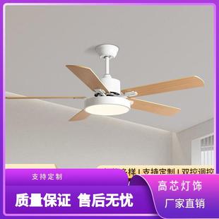 欧式 灯 风扇灯一体式 吊扇灯客厅餐厅卧室静音五叶家用电扇吊灯新款