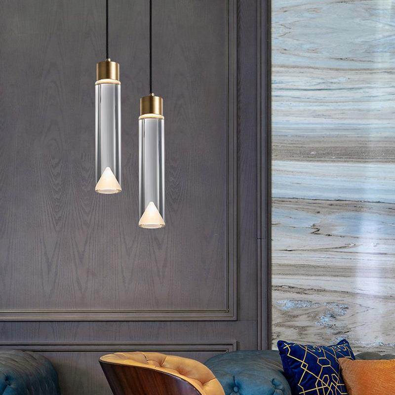 后现代简约轻奢卧室床头单头水晶小吊灯创意个性餐厅吧台全铜吊灯,3C数码配件,USB灯,淘宝优惠券,粉丝福利购,淘宝优惠卷