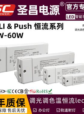 LED恒流驱动电源dali调光push dim led 二合一驱动电源