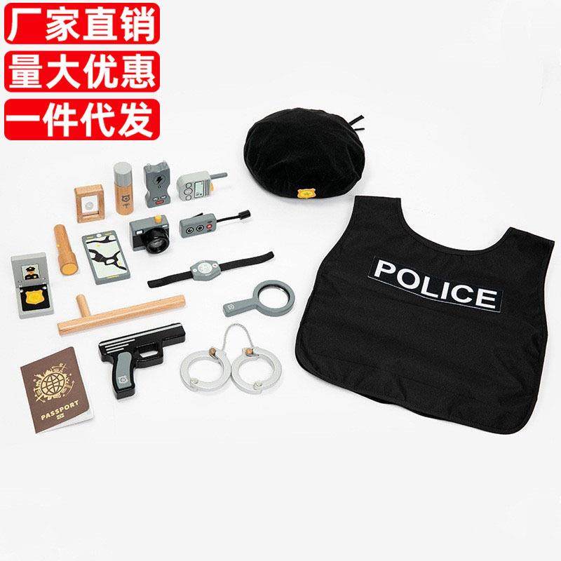 跨境儿童烧烤角色扮演手推车水果切切乐医生刑警过家家益智玩具3