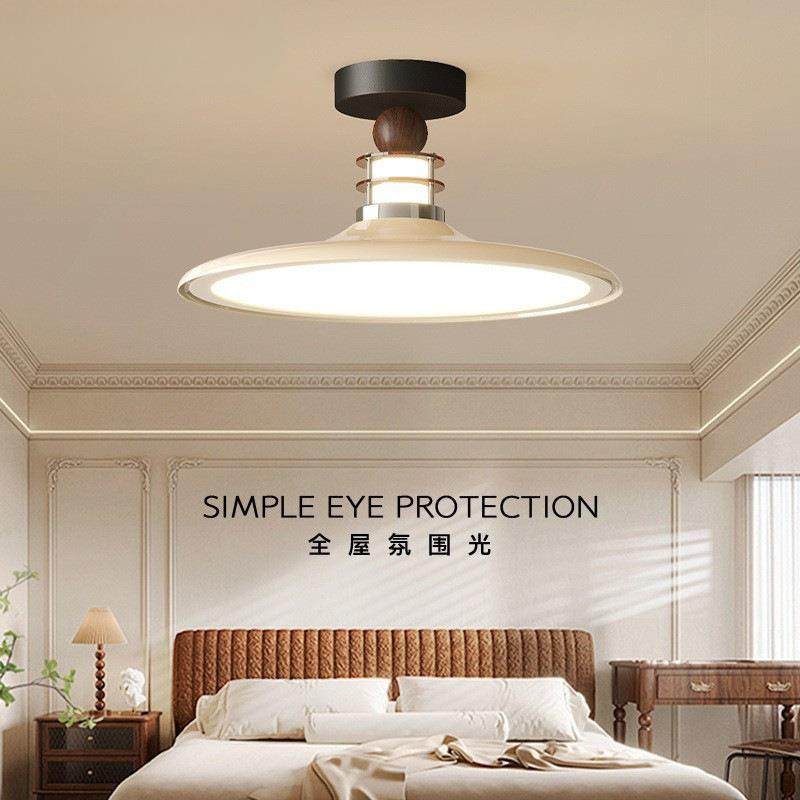 法式奶油风卧室吸顶灯2025新款中古高级感全光谱护眼复古书房灯,3C数码配件,USB灯,淘宝优惠券,粉丝福利购,淘宝优惠卷