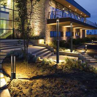 庭院灯户外防水草坪灯景观灯简约园林公园花园灯柱灯高杆led路灯