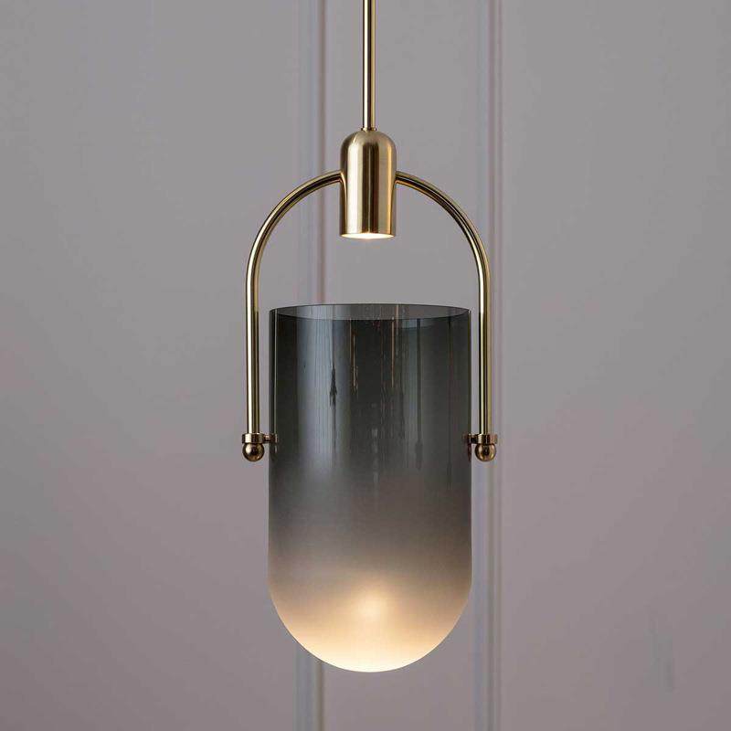 轻奢水桶吊灯北欧个性餐厅卧室床头房间客厅别墅样板间后现代吊灯