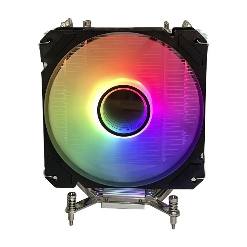 司盟 cpu散热器115X 1700 电脑台式机静音6热管镀镍AM4风扇幻彩