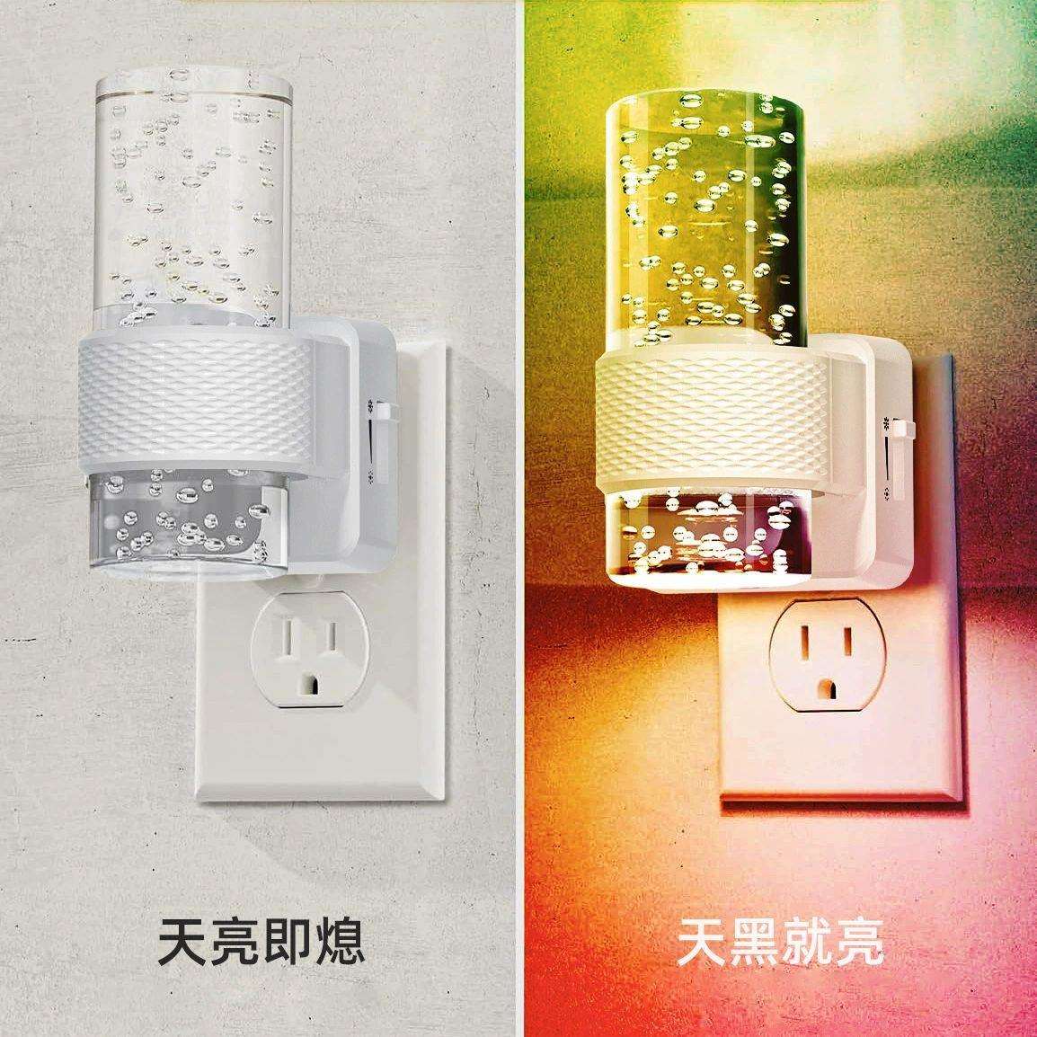 1瓦LED插电小夜灯欧美轻奢Night Light七色切换筒式可调节氛围灯