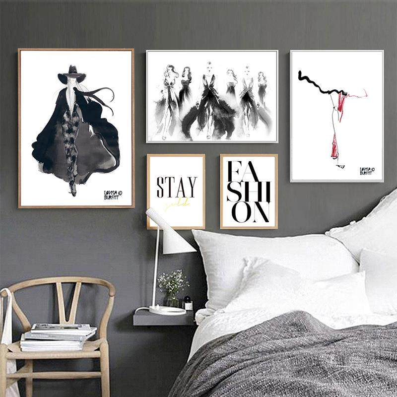 北欧照片墙客厅相框墙家居现代简约大尺寸组合画餐厅壁画墙画