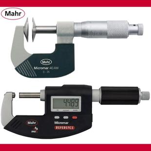 德国马尔数显管壁厚千分尺40EWR R公法线千分尺40AW非旋非盘形尺