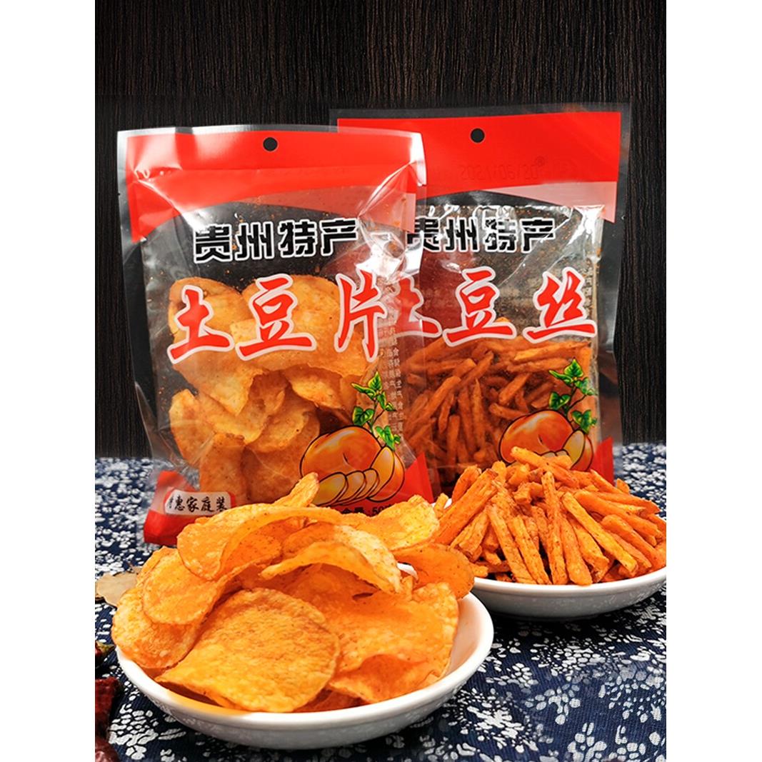 贵州土豆片开阳网红香辣土豆丝特产馋解香麻辣洋芋薯条麻辣土豆条