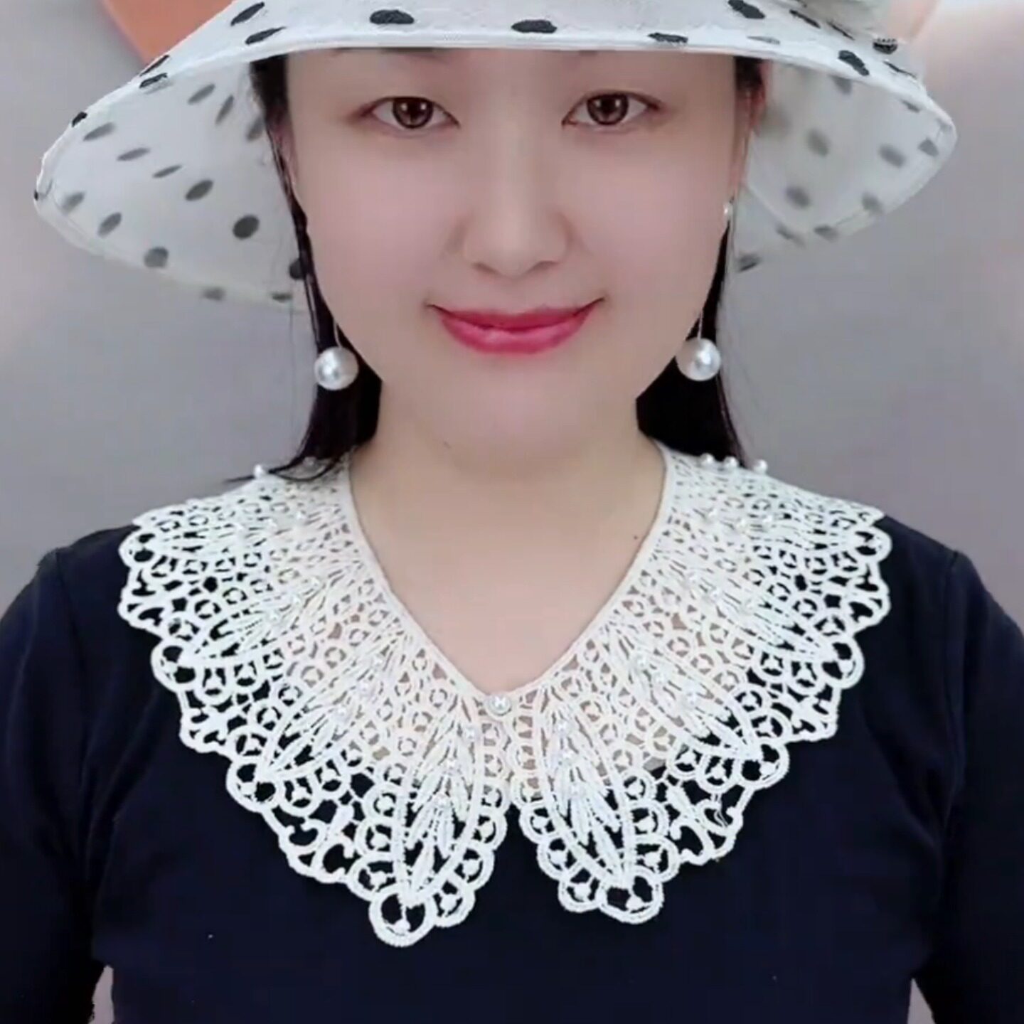 假领子夏季薄款防晒镂空珍珠衣领韩版蕾丝披肩女百搭娃娃领配裙子