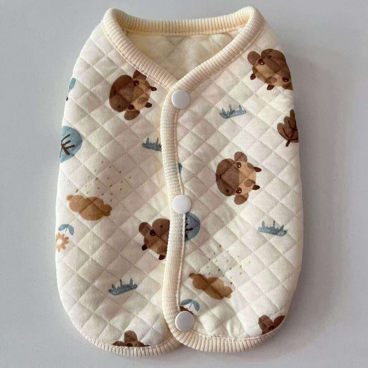 高端宠物衣服春秋季纯棉亲肤马甲背心宠物泰迪比熊小型犬狗狗猫咪