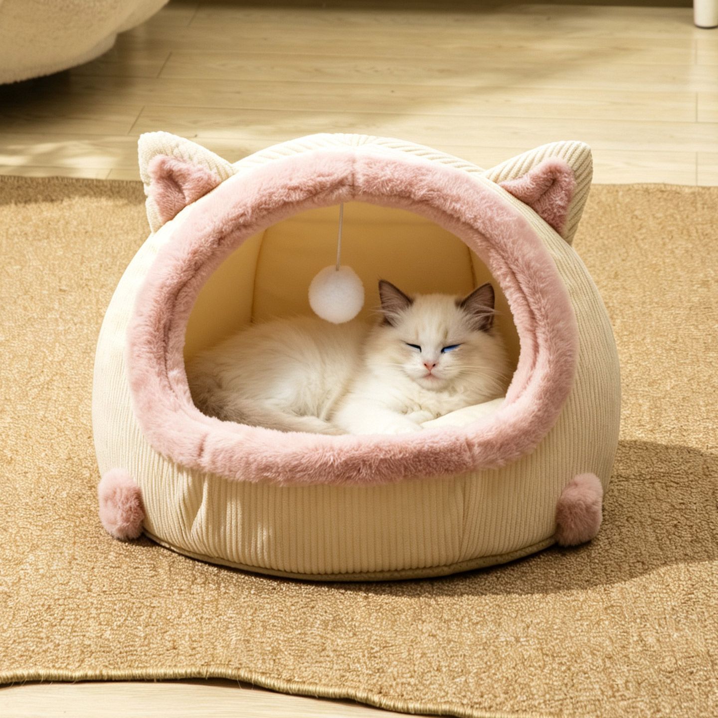 猫窝半封闭式安全感冬季