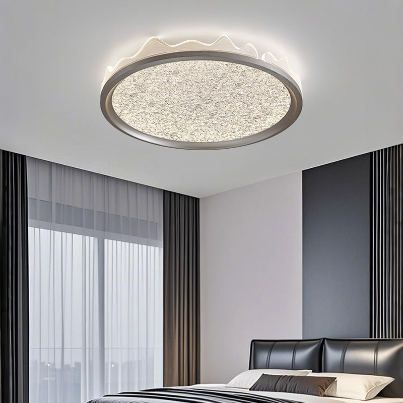 卧室灯吸顶灯设计感创意个性几何圆形房间主灯LED护眼书房阅读灯