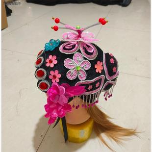 戏曲头饰女花旦全套包头青衣头套戏剧京越剧黄梅戏唱戏的成人鬓花