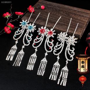 戏曲头饰戏剧头面改良偏凤双光水钻越剧京剧青衣花旦小姐包头边凤