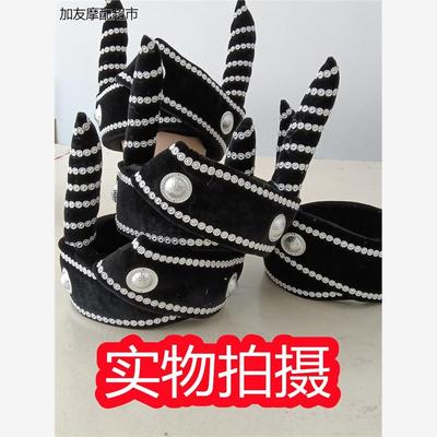 少数民族双层男士演出帽