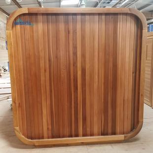 户外桑拿房加拿大进口红雪松实木带沥青瓦酒店别墅民宿豪华干蒸房