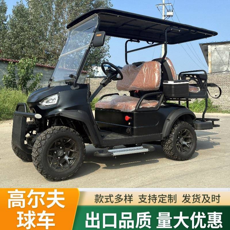 新款高尔夫球车电动观光车酒店景区摆渡车保安巡逻车