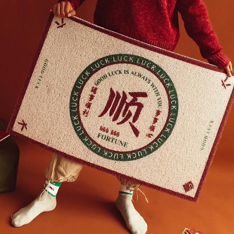 门口地垫进门防滑除尘裁剪入户门垫PVC丝圈地毯户外脚垫门外耐磨