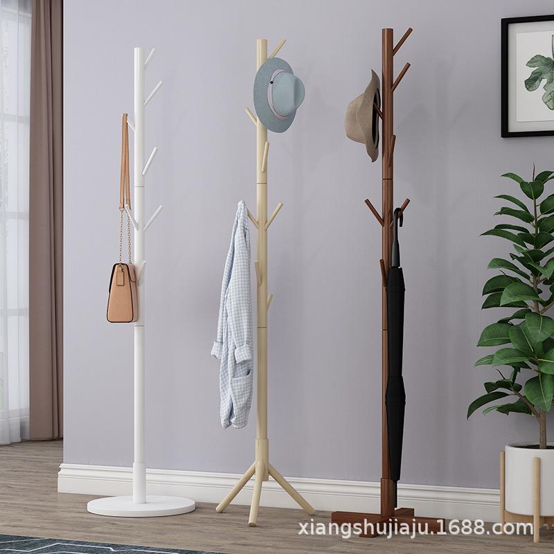 衣架落地衣帽架创意家具 衣服架子木质挂衣架卧室晾衣架