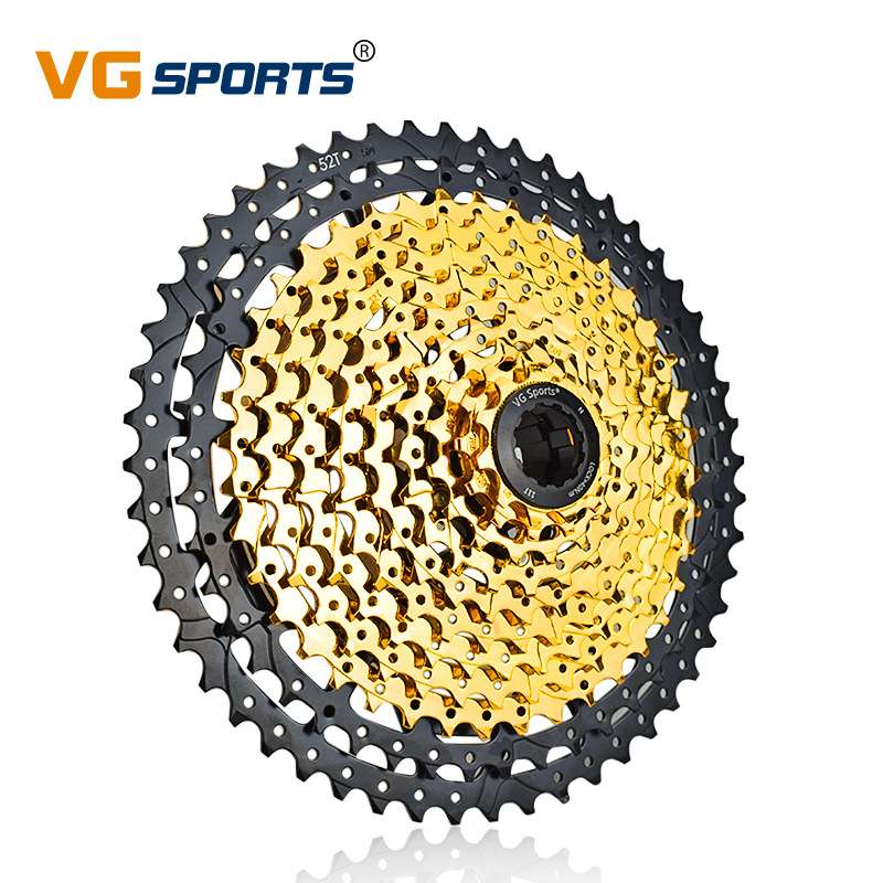 VG Sports 11速 11-52T 金色轻量山地车卡式飞轮 自行车飞轮