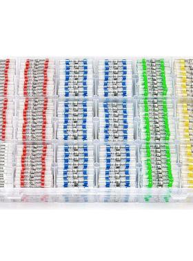 800pcs盒装26-10AWG焊锡环热缩防水接线端子连接器套装