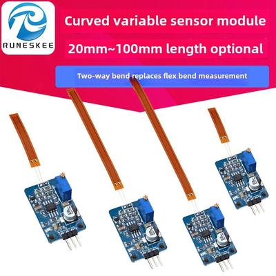 感应片弯曲传感器模块压力信号采集放大替代柔性机器人数字手套