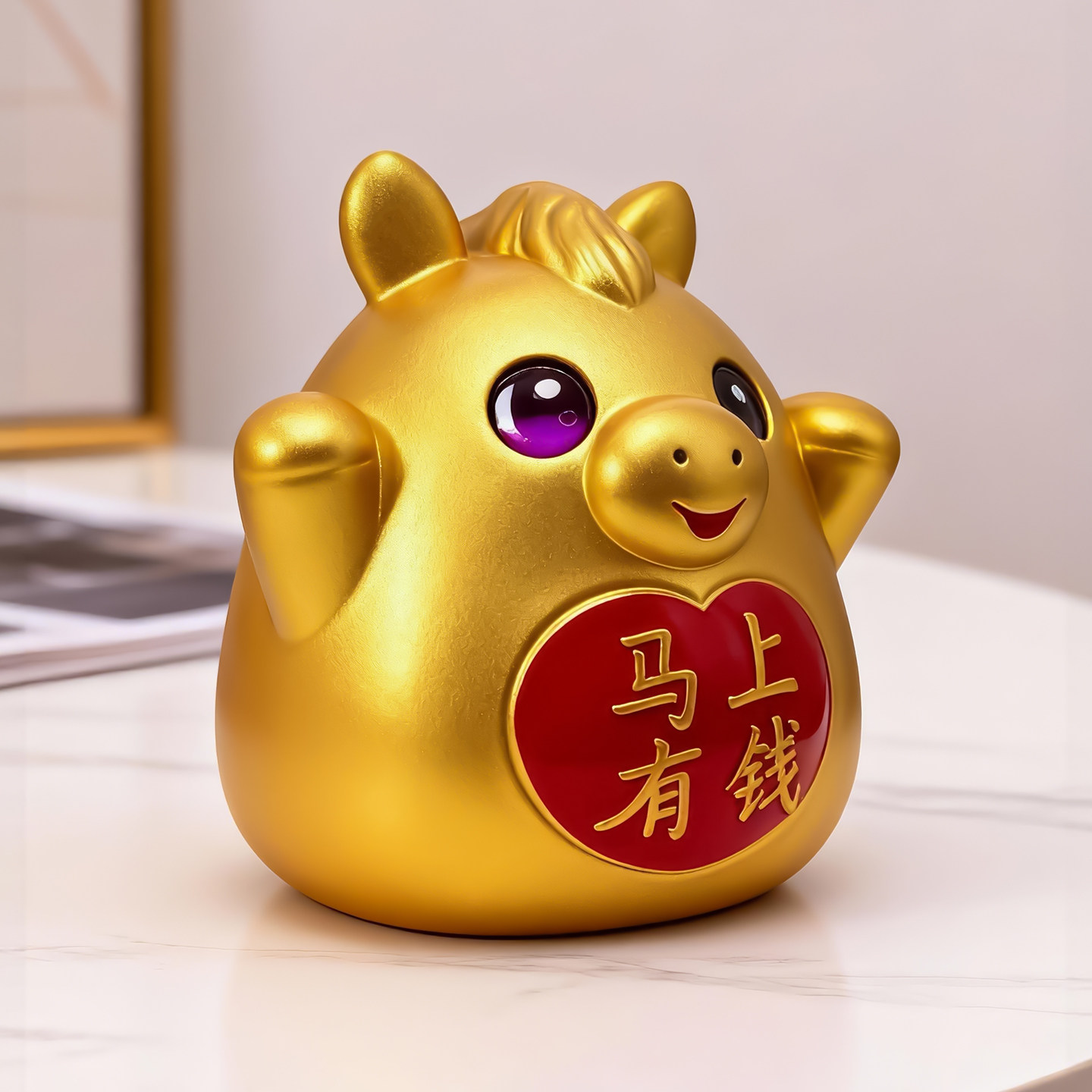 存钱罐儿童储蓄防摔可取可存男女孩卡通马猪2025年新款只进不出26