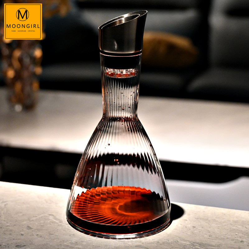 Moongirl高级轻奢水晶玻璃红酒醒酒器快速分酒器壶高脚红酒杯套装
