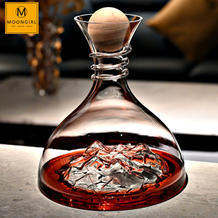 Moongirl高级感轻奢水晶玻璃快速醒酒器红酒葡萄酒杯分酒器壶套装