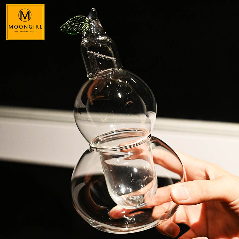 moongirl玻璃葫芦温酒分酒壶图片
