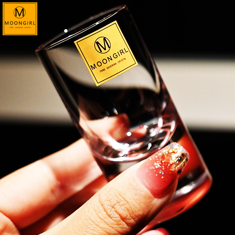 moongirl手工水晶玻璃列酒杯小白酒杯子弹杯一两口杯调鸡尾酒杯子,餐饮具,白酒杯,淘宝优惠券,粉丝福利购,淘宝优惠卷