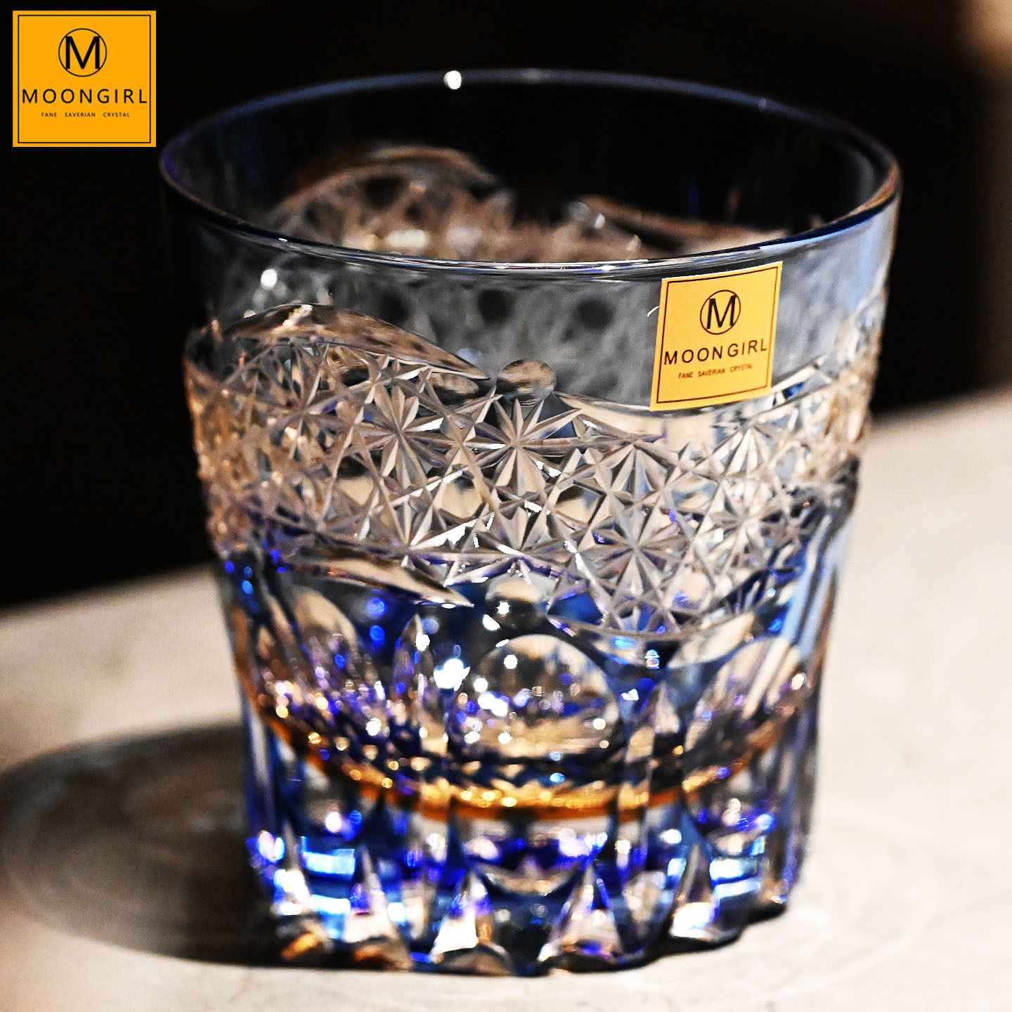 moongirl手工水晶玻璃江户切子威士忌洋酒杯调酒果汁饮料杯水杯子,餐饮具,洋酒/威士忌杯,淘宝优惠券,粉丝福利购,淘宝优惠卷