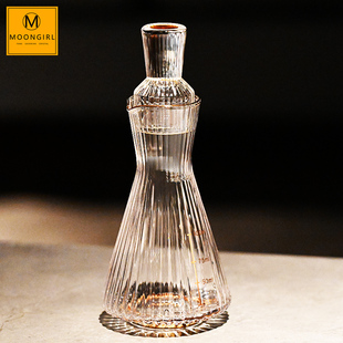 Moongirl日本式玻璃分酒器白酒杯子弹杯10ml烈酒杯子一壶一杯套装