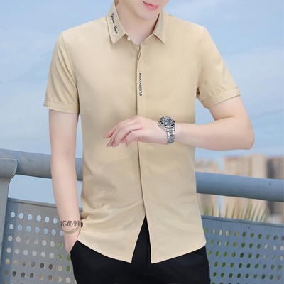 拓丽雅夏季新品男士短袖衬衫