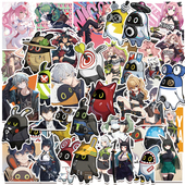 Zero绝区零卡通动漫贴纸装 50张Zenless Zone 饰笔记本头盔相框画手账保温杯吉他衣柜收纳箱拉杆箱贴纸防水pvc