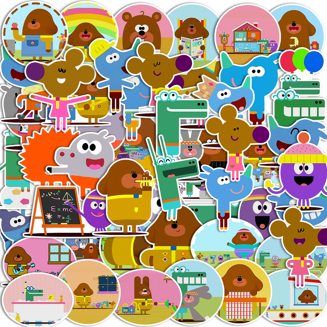 阿奇幼幼园卡通可爱动物贴纸