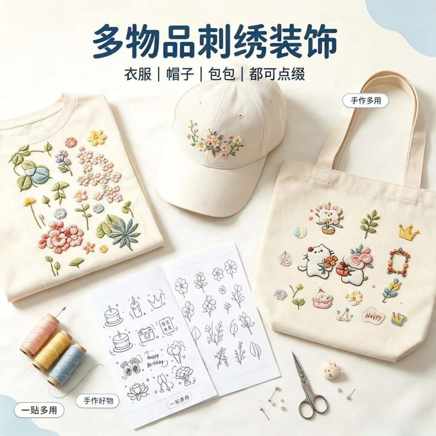 顺丰包邮热卖款空白水溶背胶无纺布自粘打印纸无异味可溶解刺绣图案水溶布稳定器刺绣装饰手工制作笔记本贴纸