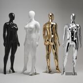 服装 模特展示架全身电镀假人偶肥胖人体橱窗陈列道具 店女欧美大码