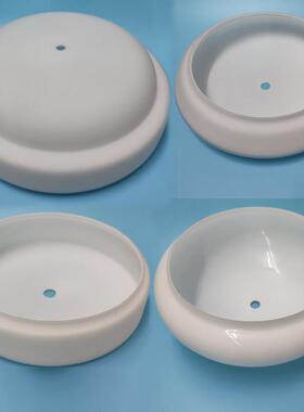 灯具配件吊灯托盆半圆碗形玻璃灯外壳LED灯罩纯白灯罩 底盘面部罩