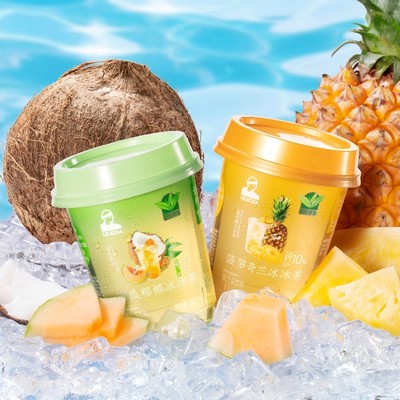 乐乐茶冰冰茶原叶果汁茶菠萝蜜瓜