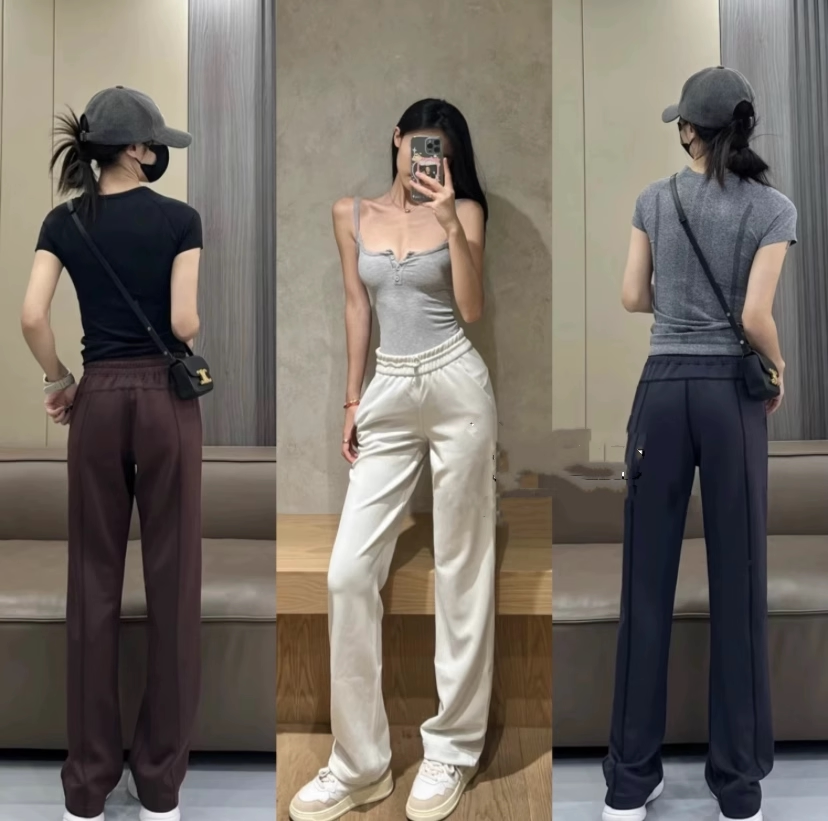 女士铜氨丝长裤直筒裤|老盖女装