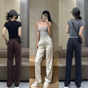 女士铜氨丝长裤直筒裤|老盖女装