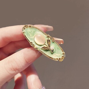 法式田园少女气质花朵鸭嘴夹甜美侧边夹子前额碎发夹清新小号头饰