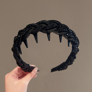 赫本风气质网纱发箍女2025新款 显脸小高颅顶头箍发卡巴黎王妃头饰