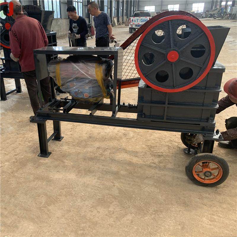 现货供小型移动石头粉碎机 青石鄂式碎石机 PE400*600颚式破碎机,机械设备,破碎机,淘宝优惠券,粉丝福利购,淘宝优惠卷